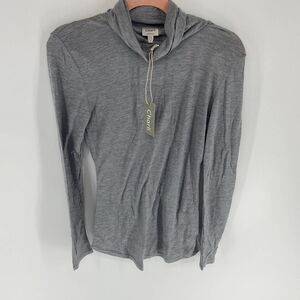 Charli Gray Cowl Neck Magnolia Long sleeve jersey blouse top NWT Womens 4